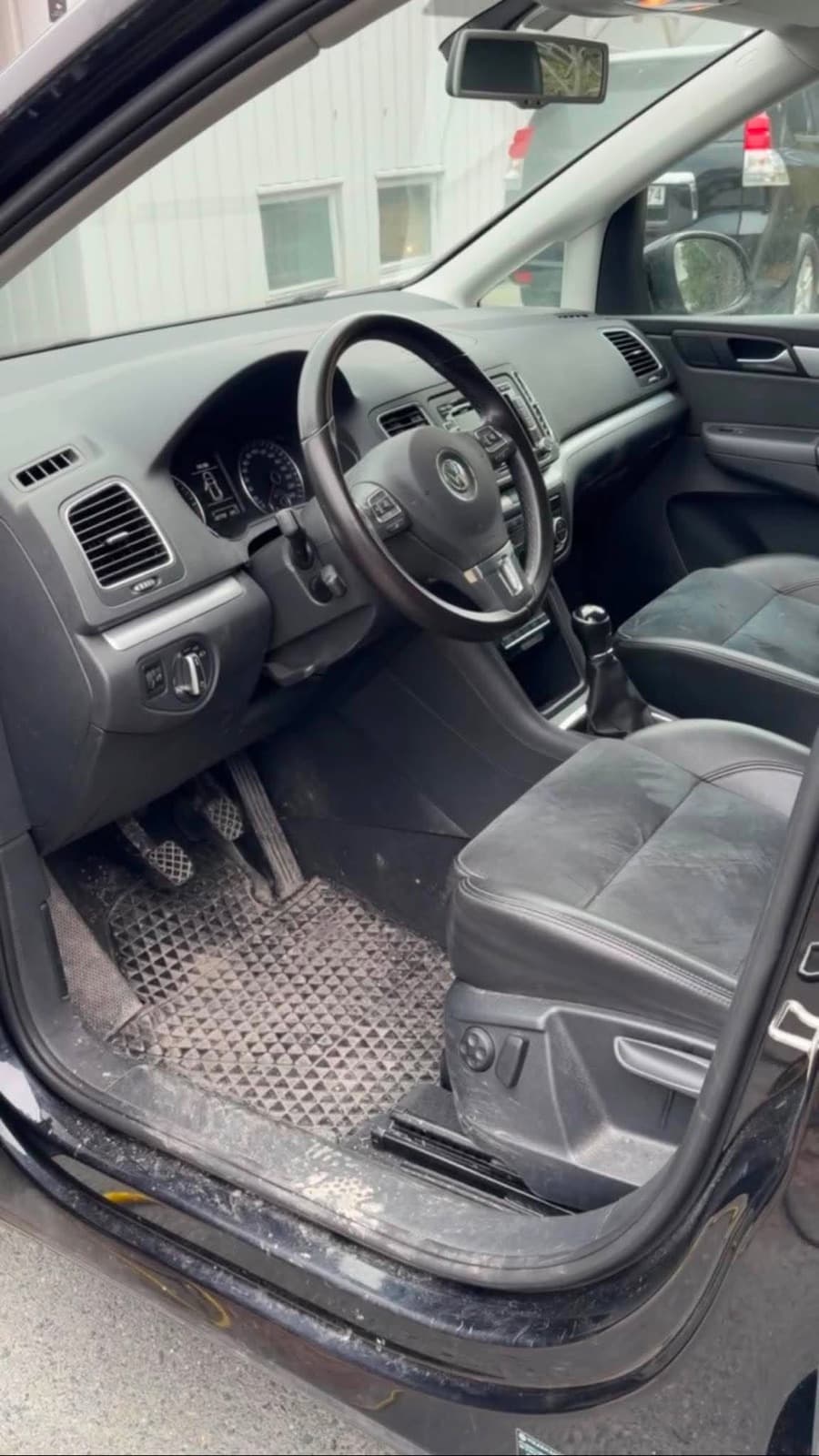 VW interiør før vask
